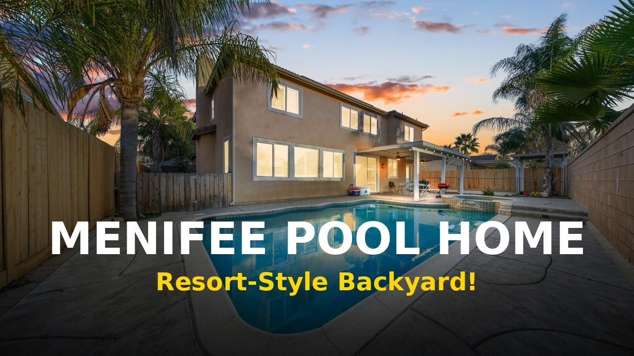 Private Resort-Style Living with Pool, Paid Solar & RV Parking in Menifee