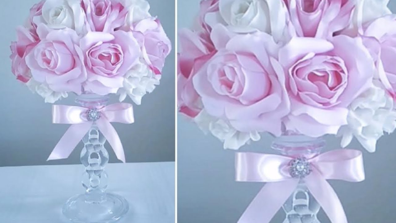DIY | MULTI COLOR ROSE CRYSTAL CANDLE HOLDER | WEDDINGS, MOTHER'S DAY, SPECIAL EVENTS
