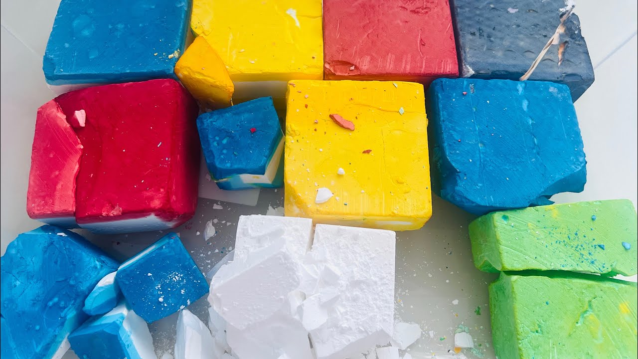 Vibrant,Perfect Dyed BSN Chalk 🩵🩶♥️🧡💙💚🤍 #asmr #fypyoutube #dyedgymchalk #bsn #gymcrush