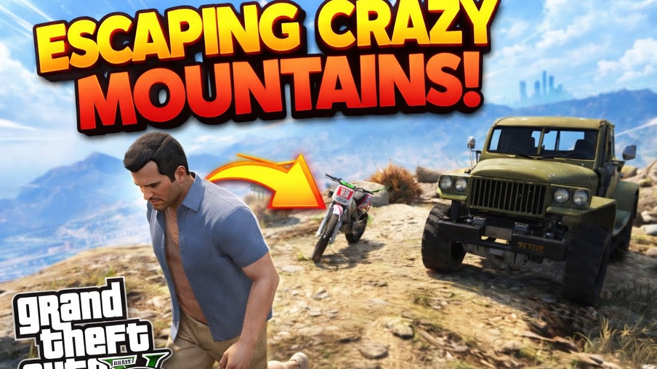 Escaping Crazy Mountains GTA-5 #games #gaming #gta5 #gta5rp #gta #gtaonline #gtasanandreas #gta6 