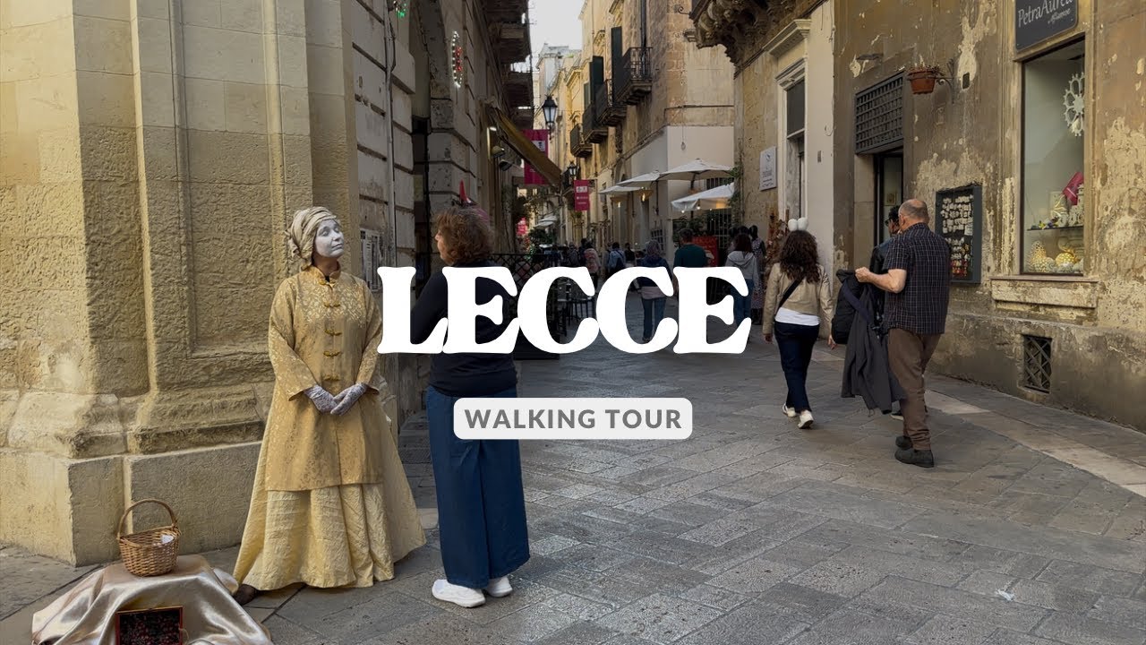 Evening in Lecce. Walking tour through the beautiful centre
