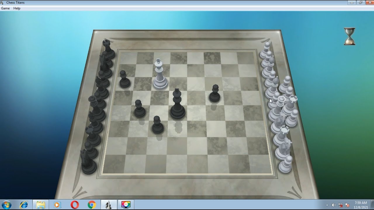 Chess Titans - Level 10 - Full black gameplay