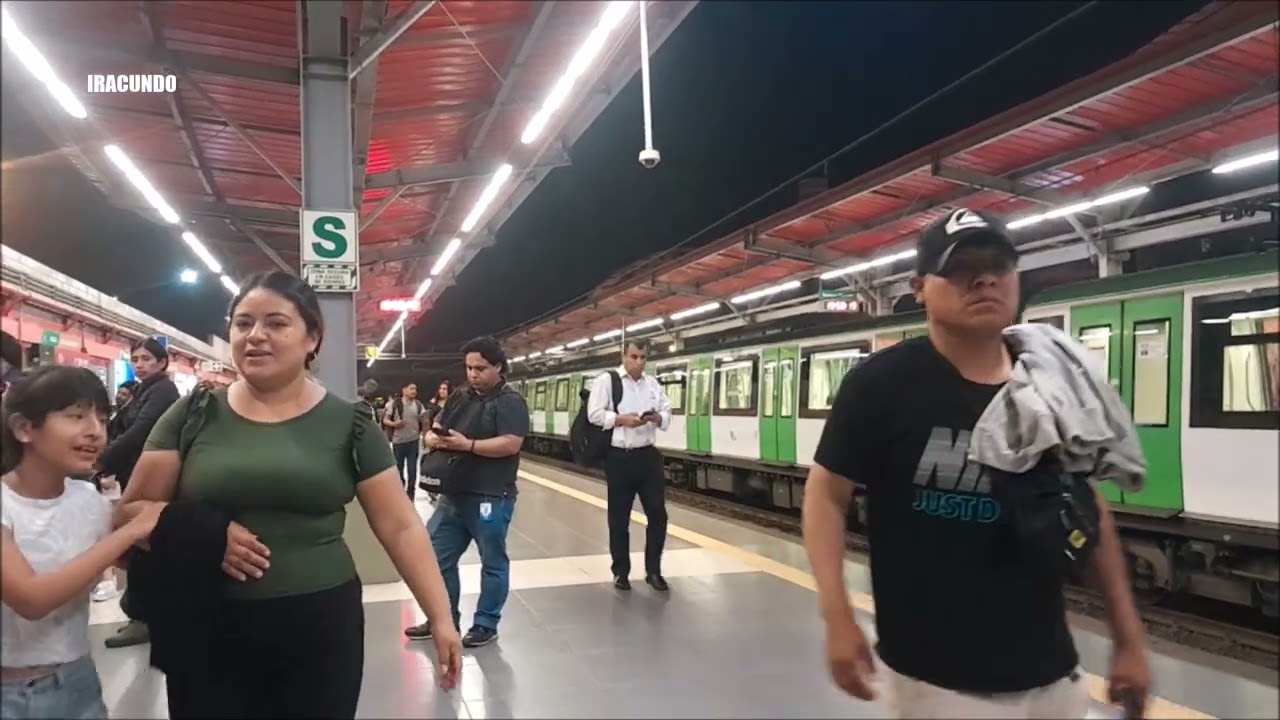 Desde la ESTACION VILLA EL SALVADOR de la Linea 1 del Metro de Lima- Enero 2024.