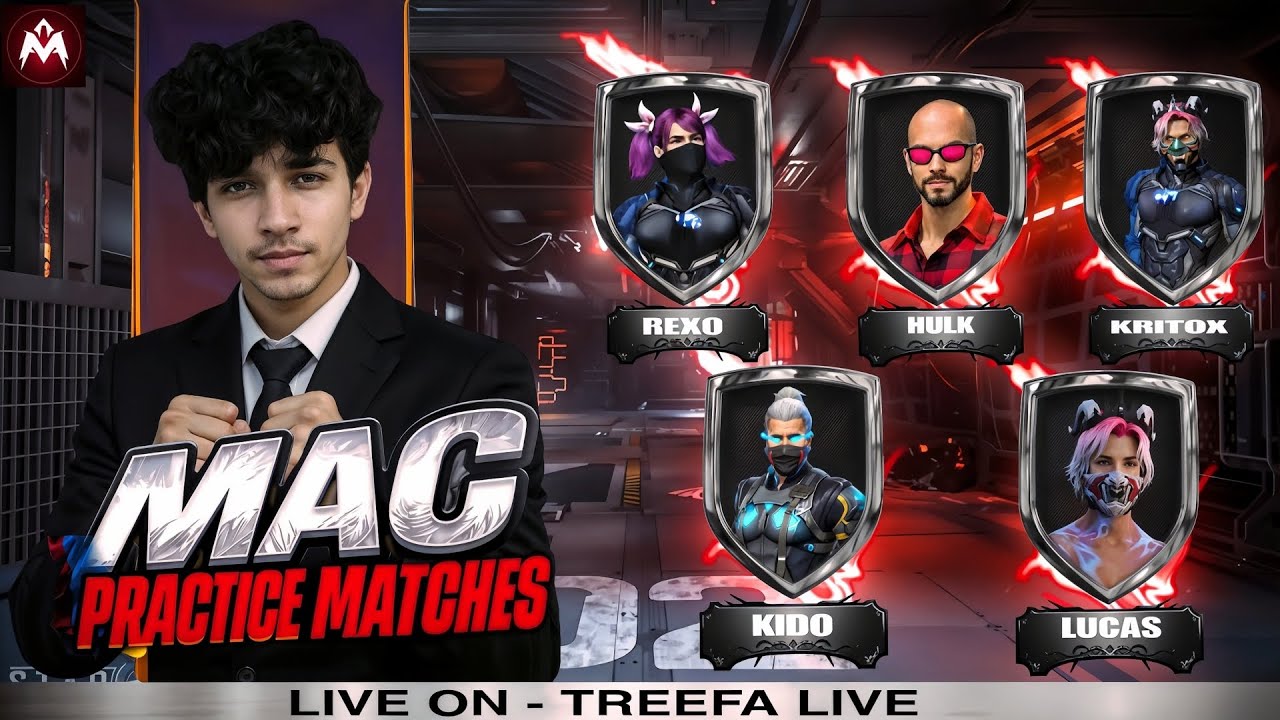 🟥 LIVE [MAC] 🏆 MAC 🔥 UNLIMITED PRACTICE ☠️🔥।। FREEFIRE LIVE 🥂