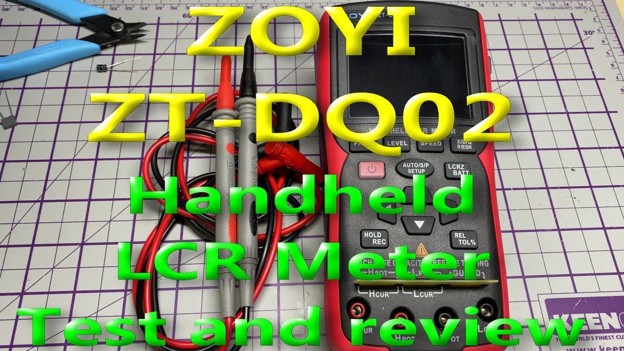 ZOYI ZT-DQ02 Professional LCR Meter – 100kHz Test Frequency, Battery Internal Resistance Tester.
