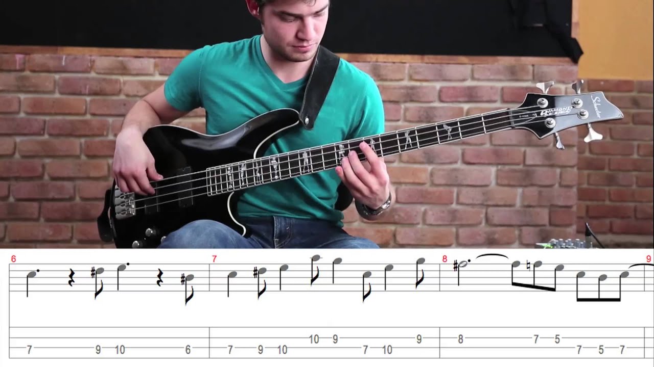 Como tocar el tema de la Pantera Rosa - Tutorial bajo (HD)