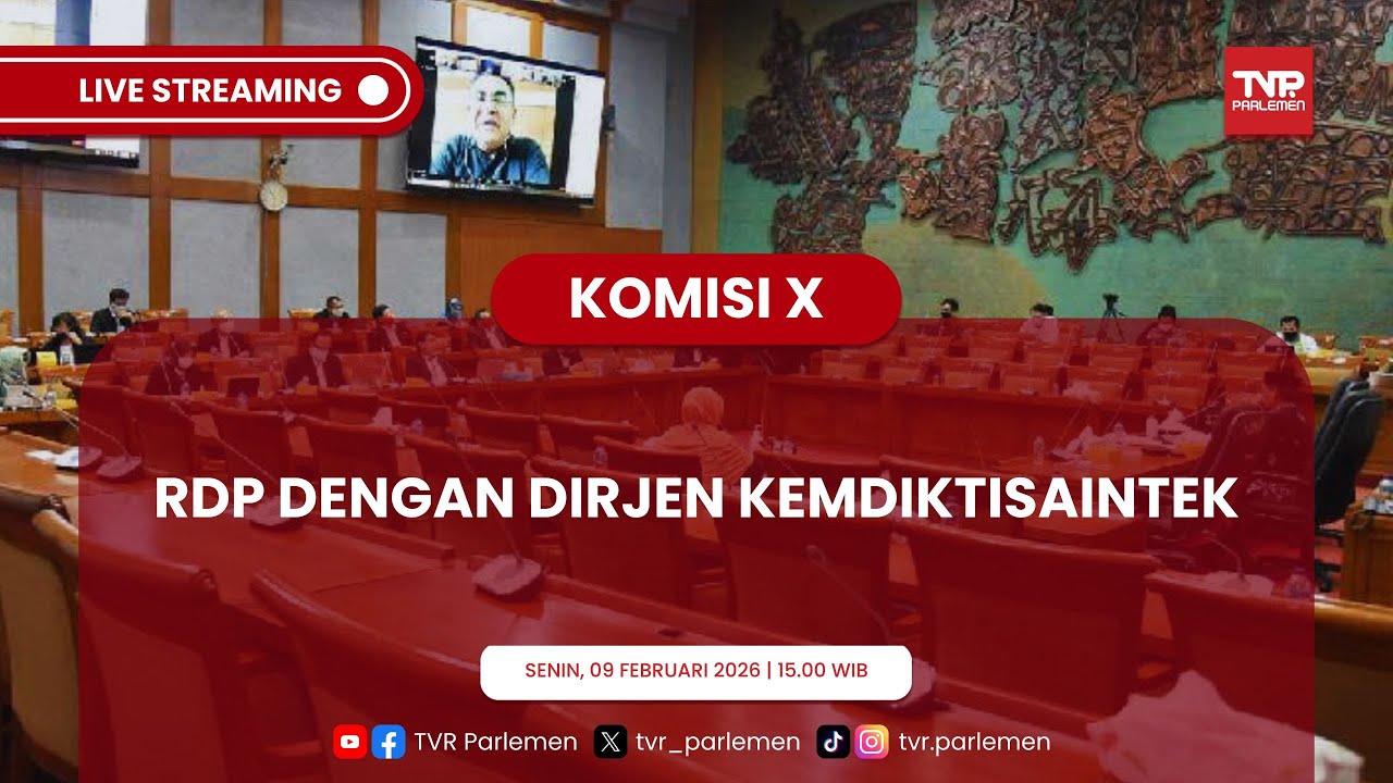KOMISI X DPR RI RDP DENGAN SEKJEN KEMDIKTISAINTEK
