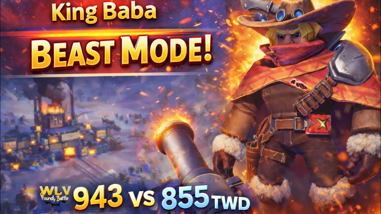 Kr&oacute;l Baba w TRYBIE BESTII! Bitwa w Foundry 943 WLV kontra 855 TWD | Przetrwanie w zamieci