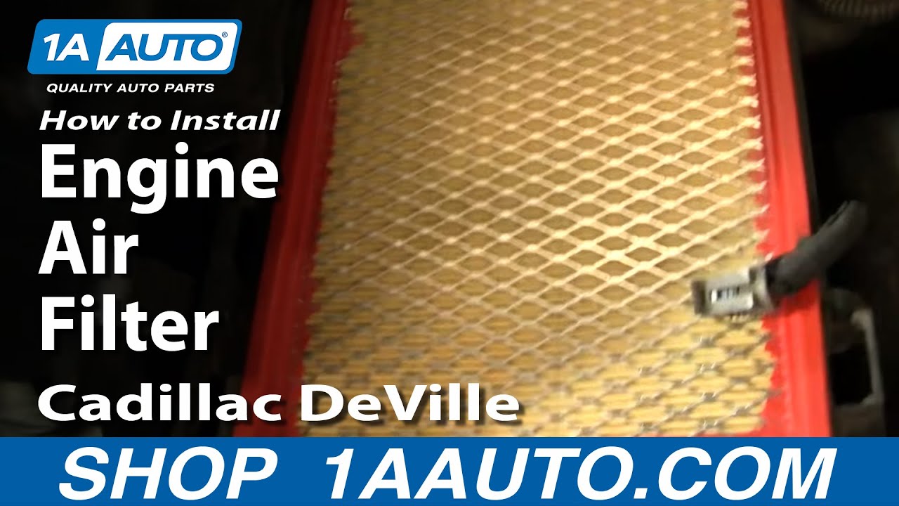 How To Replace Engine Air Filter 97-99 Cadillac DeVille
