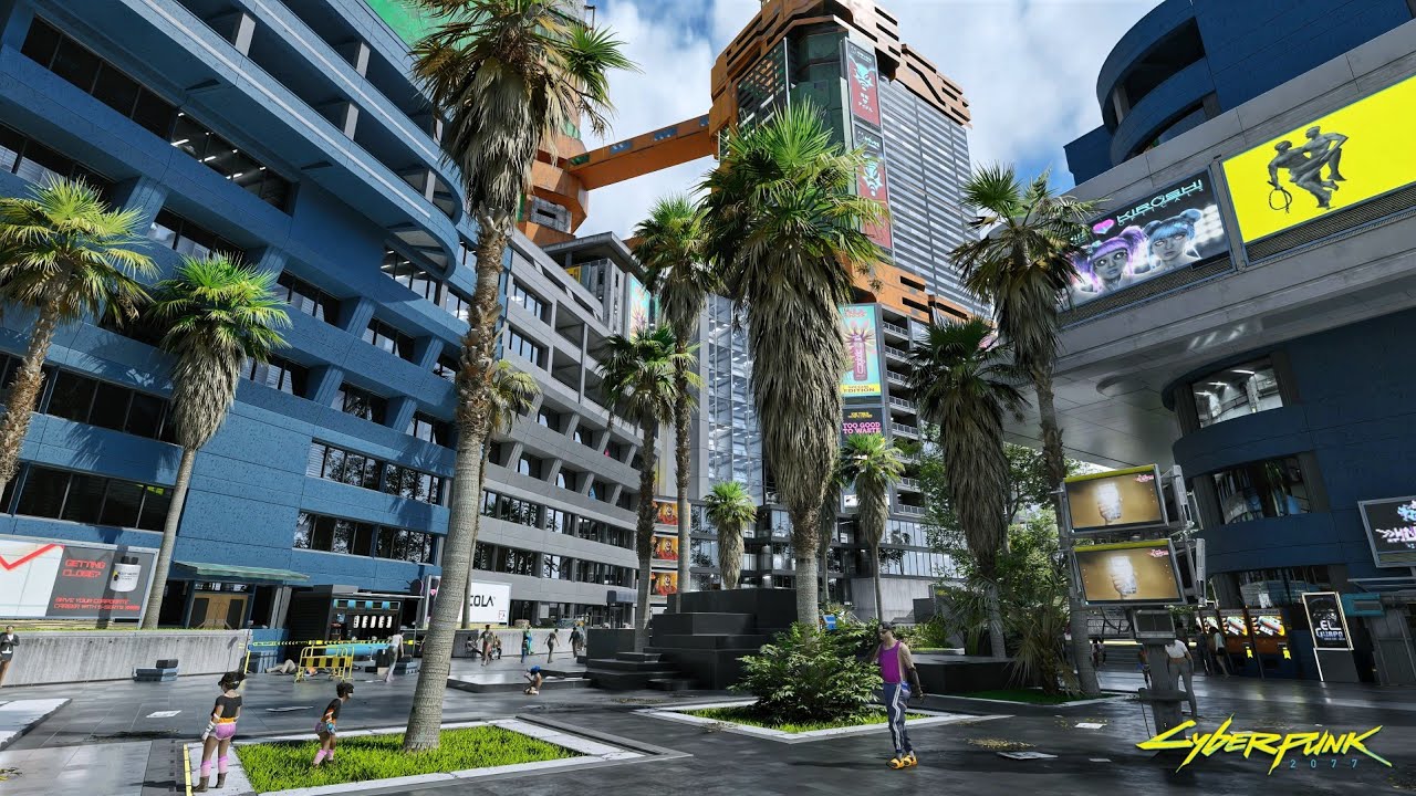 Relaxing Afternoon Walk in Night City&rsquo;s Wellsprings &ndash; Cyberpunk 2077 | 4K Path Tracing