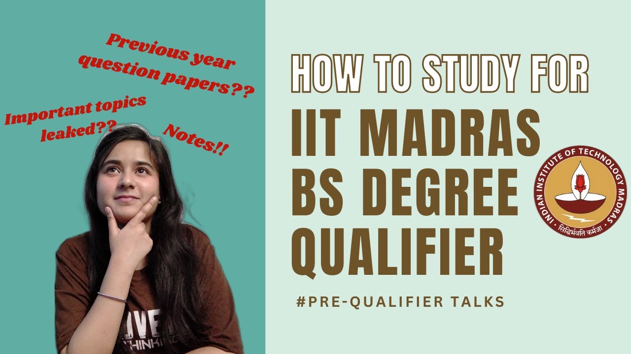 How to study for IITM BS Degree Qualifier | Important topics | Tips & Tricks | Pre-qualifier talks 😲