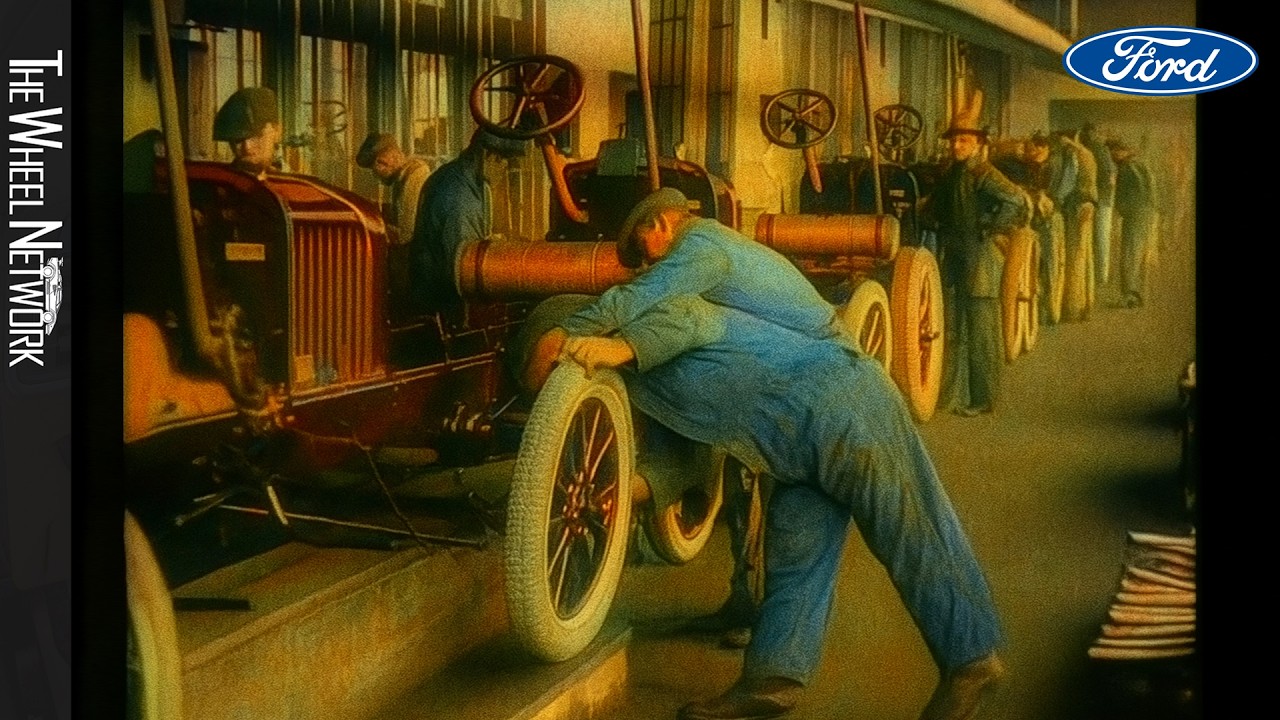 Rare Footage of Ford Model T Assembly Line &ndash; How Cars Were Made 100 Years Ago!