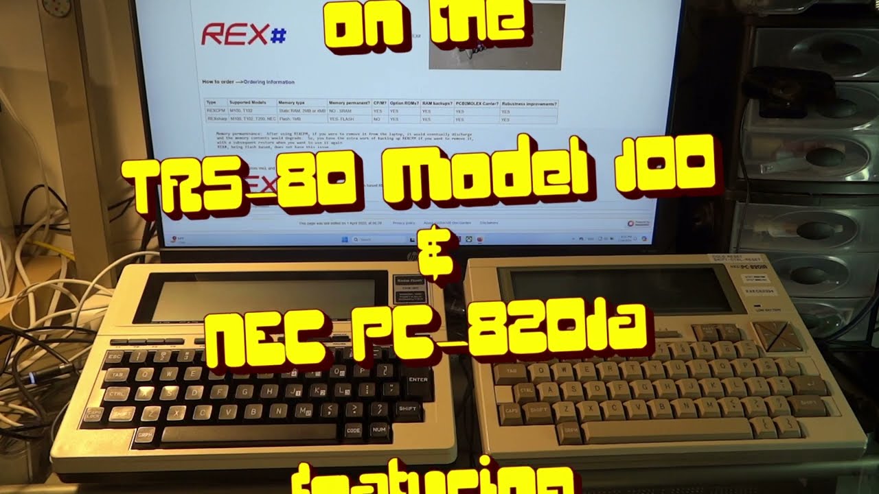 TRS-80 Model 100 & NEC PC-8201a: REX Update & Reinstallation