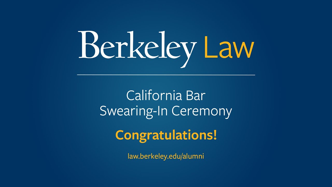 The Virtual California Bar Swearing-In Ceremony — Jan 2021