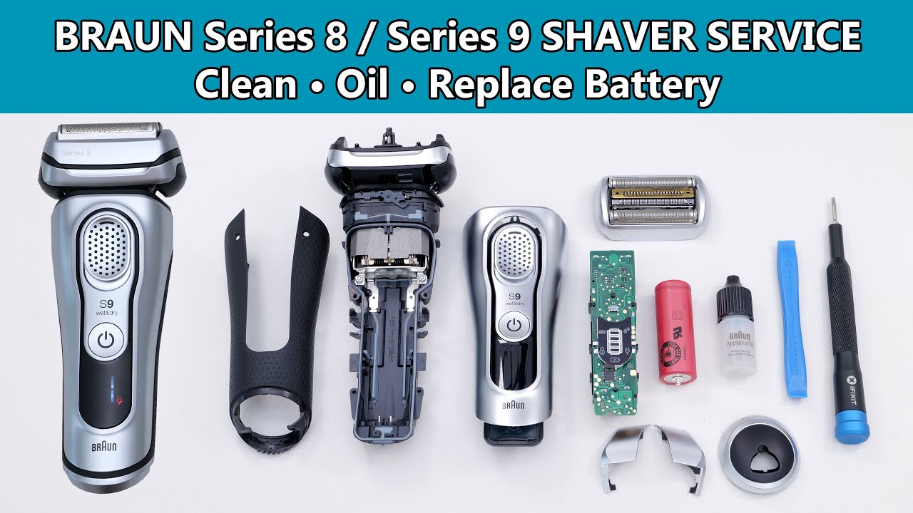 How to Service Your Braun Series 8 & 9 Shaver | Cleaning, Lubrication & Battery Replacement