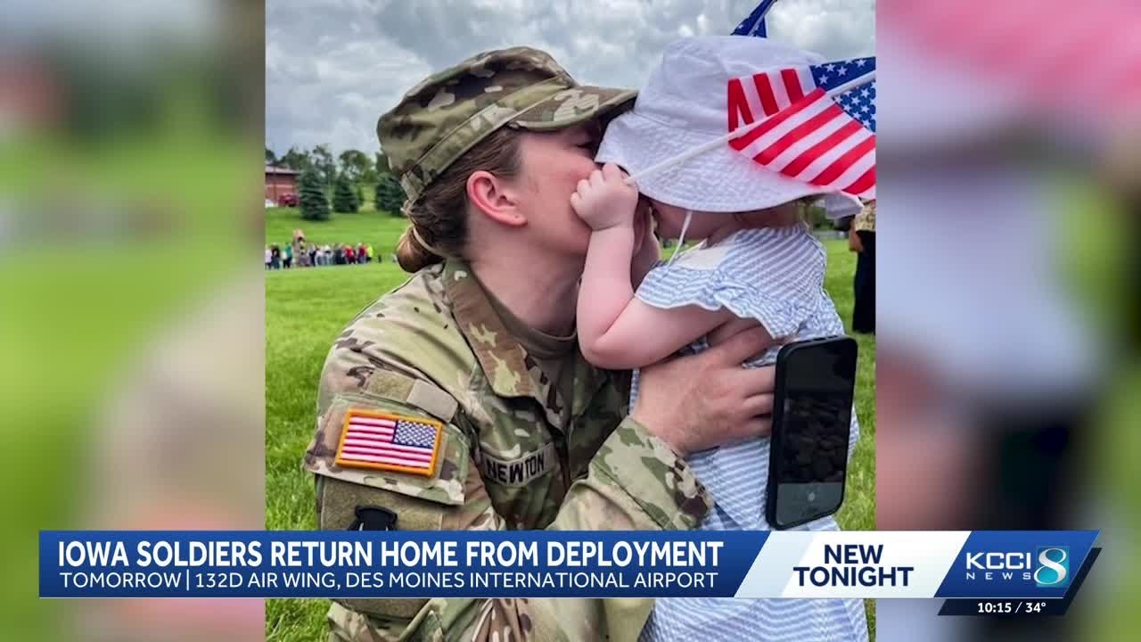Iowa National Guard soldiers return home after 9-month deployment