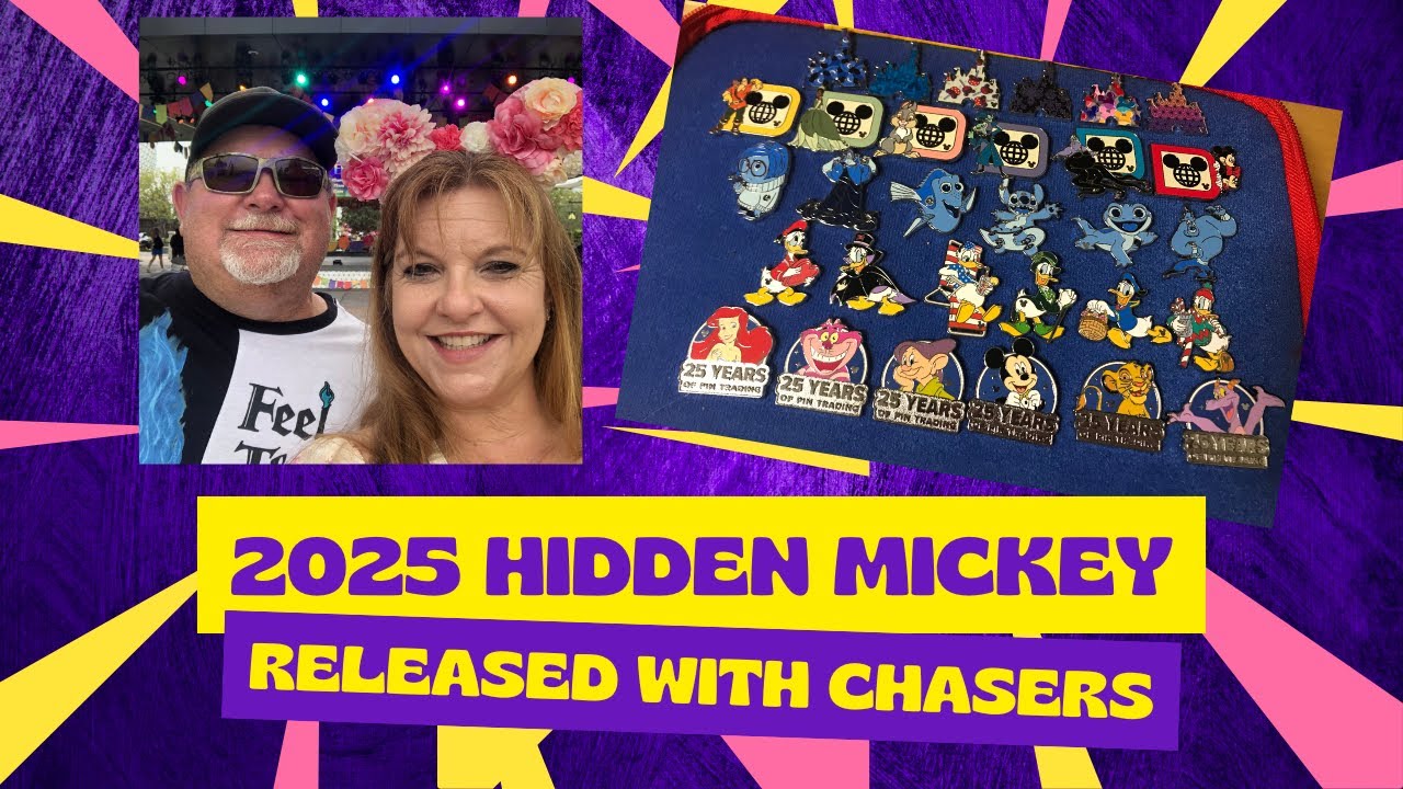 2025 HIDDEN MICKEY PIN RELEASE WITH CHASERS