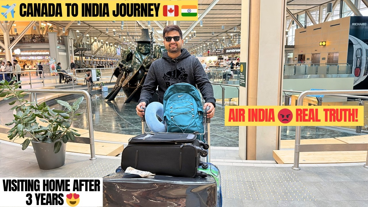 Air India Review 2026 | Vancouver to Pune via Delhi | Real Experience After 3 Years in Canada 🇨🇦🇮🇳