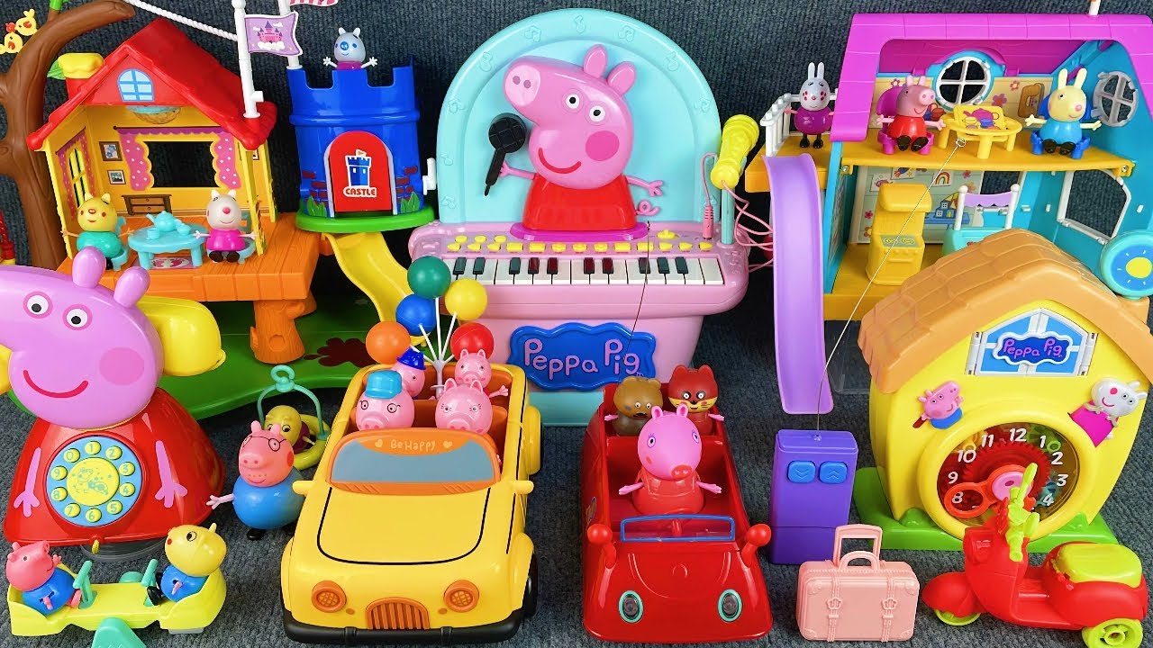 10 Minutes Satisfying with Unboxing Peppa Pig Sing Piano & Playground Toys Review | ASMR 