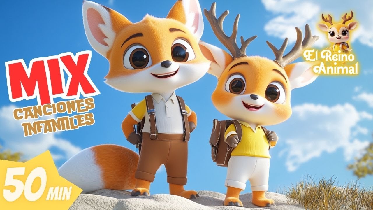 MIX 7 DE LOS AMIGOS DEL BOSQUE 🎶✨ 50 Minutos de Canciones Infantiles 🌲 El Reino Animal HD 2025