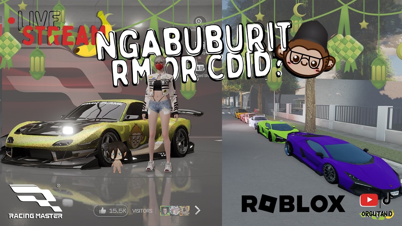 Ngabuburit RM/CDID? | Racing Master | Livestream D-182 Streamer Magang