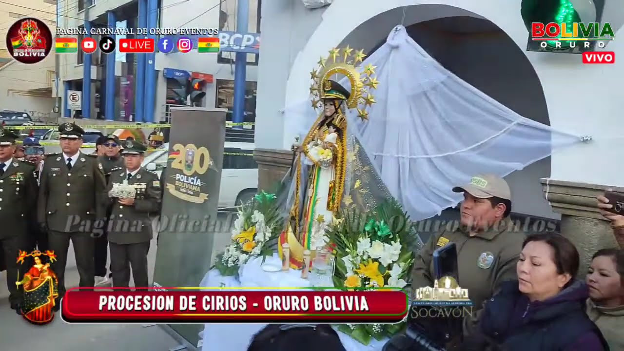 PROCESION DE CIRIOS ORURO BOLIVIA