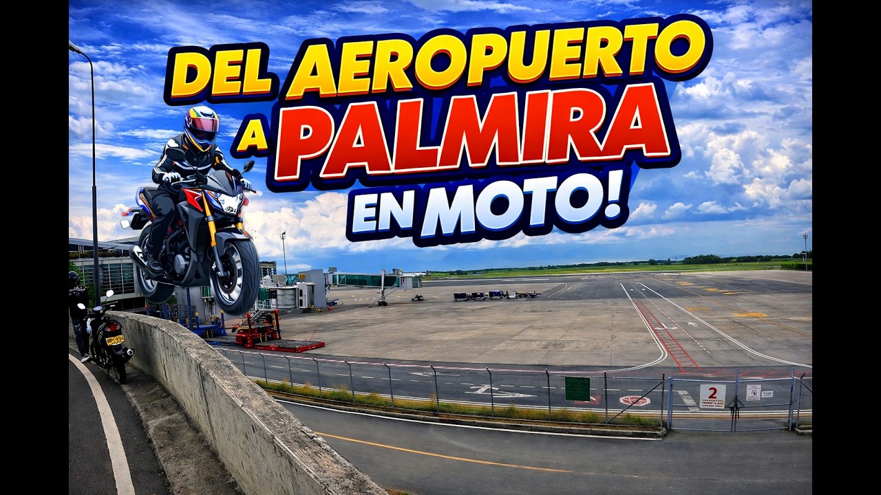 Rodando hasta el Aeropuerto Alfonso Bonilla Aragón ✈️ y luego a Palmira 🏍️ | Recorrido completo