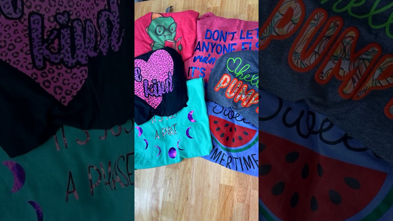 Wash update on screen print, foil, sublimation and more! #cricut #sublimation #foilhtv