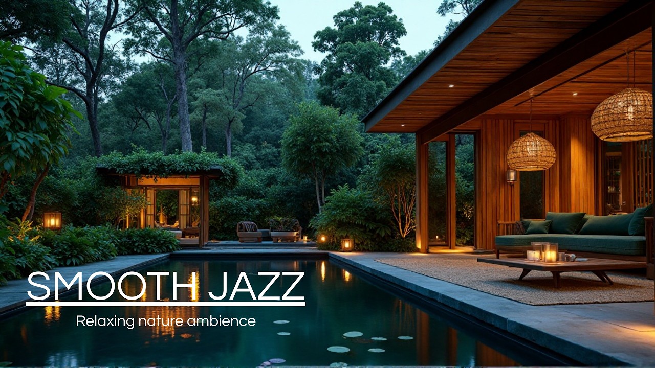 Gentle Cabin Nature Jazz for Deep Focus and Study – Cozy Forest Retreat Ambience