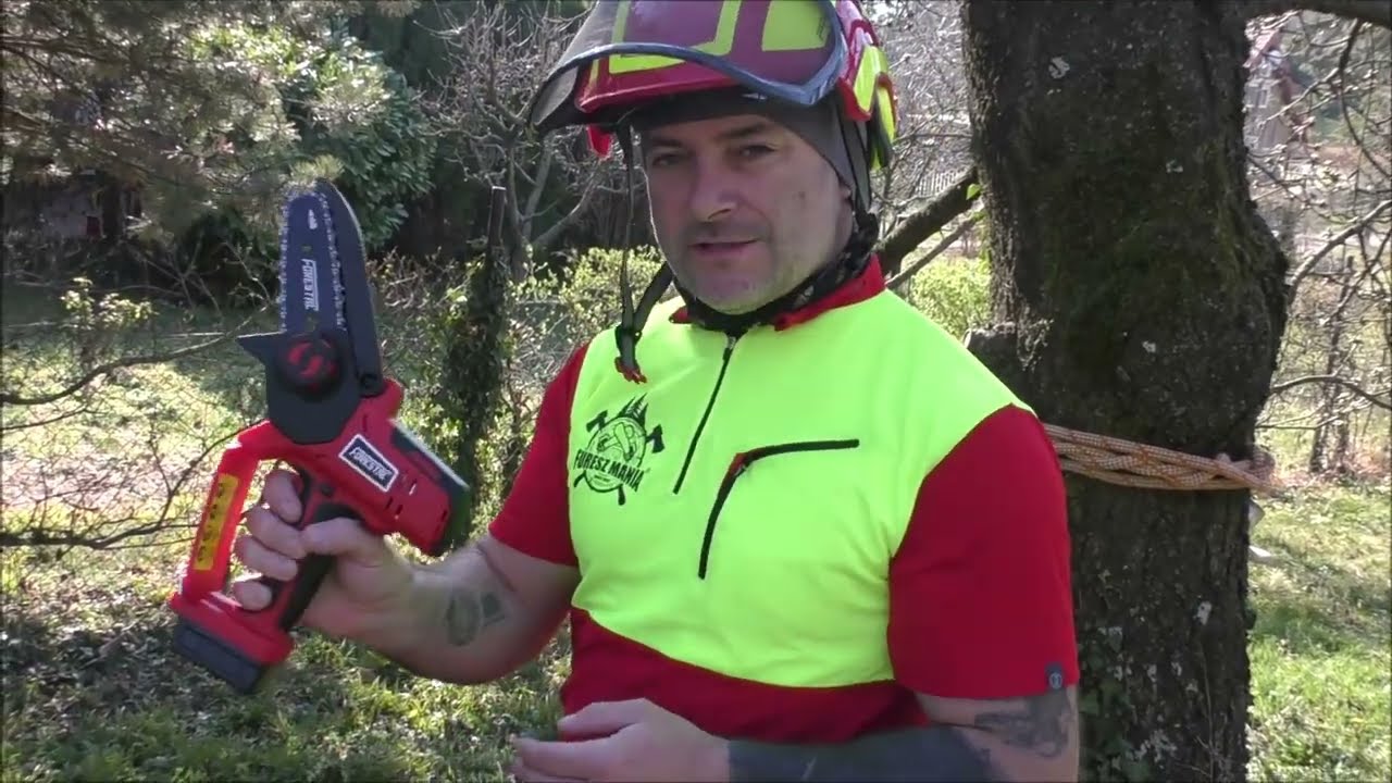 FŰRÉSZ MÁNIA: FORESTAL FOR20V  AKKUMULÁTOROS MINI LÁNCFŰRÉSZ