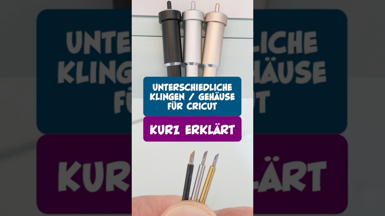 Vergleich Cricut Klingen- und Klingengeh&auml;use #tips #vinyl #diy #tutorial