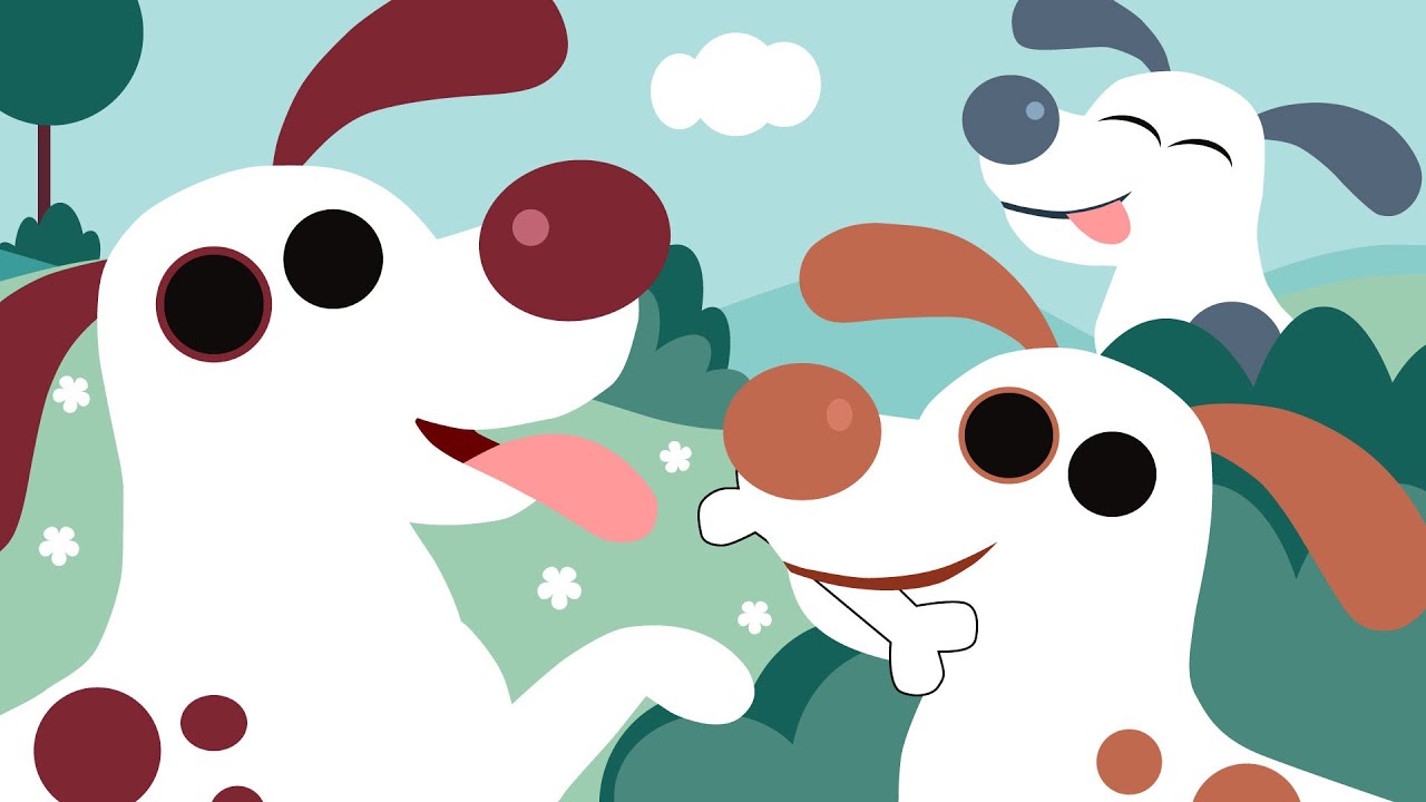 ♫ Five Spotted Dogs | Kids Counting Song | Simple Kids Song