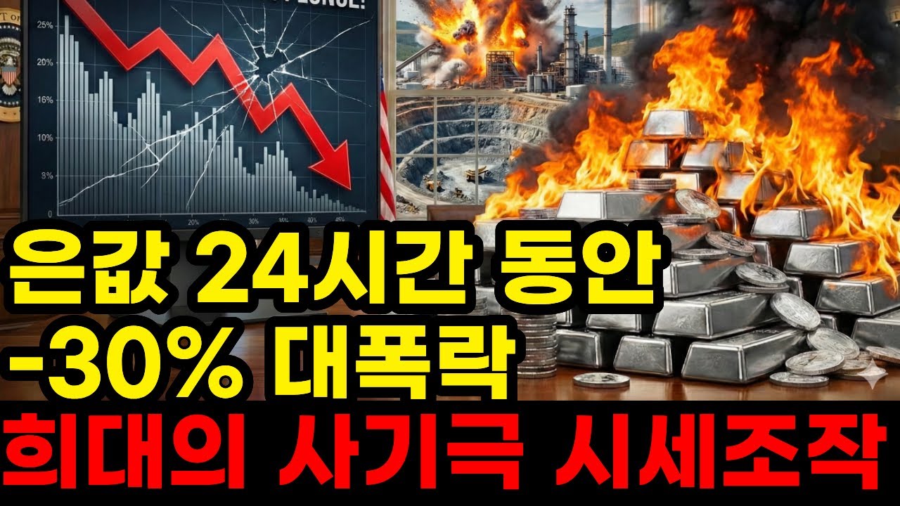 은값 24시간 동안 30% 대폭락 역사상 가장 뻔뻔한 시세 조작
