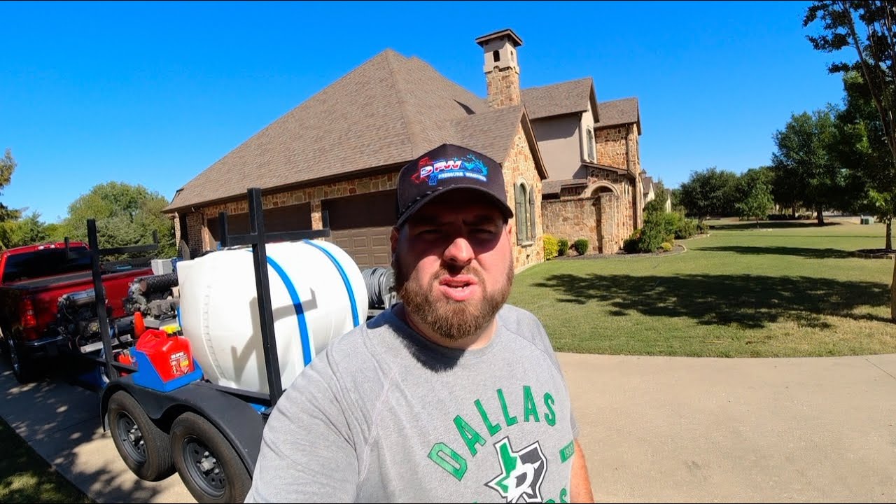 We made 2100$ in 4 hours with our pressure washing business 