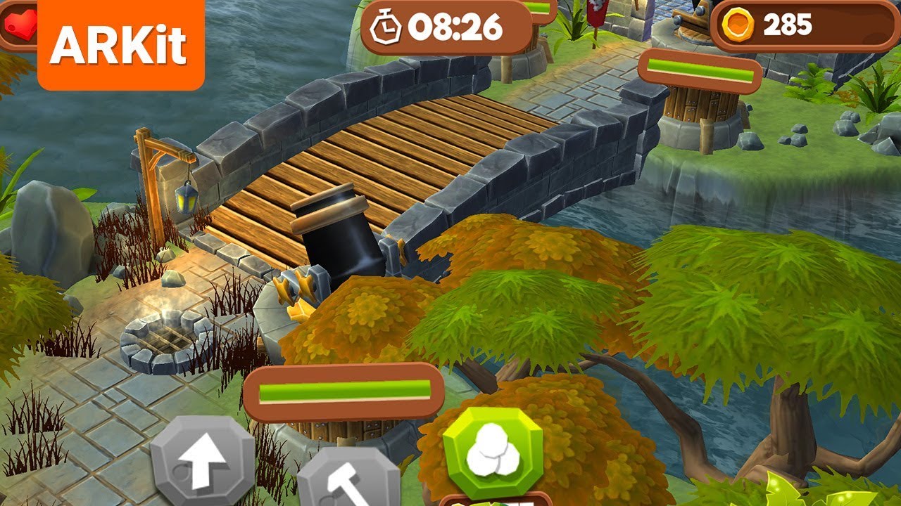 Tower AR Gameplay - Tower Defense Augmented Reality game (ARKit)