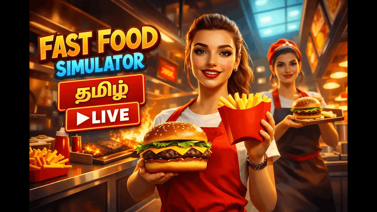 Fast Food Simulator | Tamil Live | Vanga Serve Pannalam | First Live