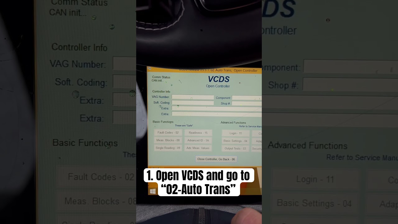 Audi ZF Gearbox Adaptation VCDS How to #shortvideo #automobile #car #funny #viral #fyp #shorts