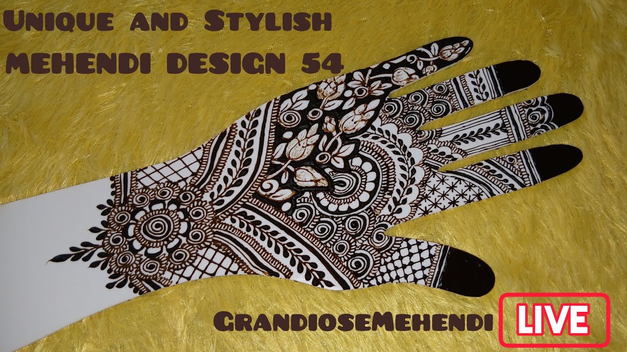 Unique and Stylish MEHENDI DESIGN 54
