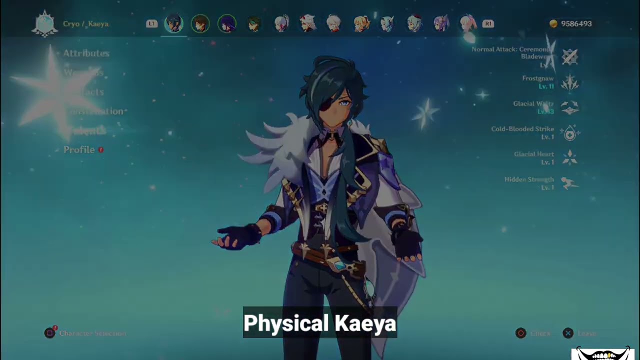 Comparing my Cryo Kaeya and Physical Kaeya