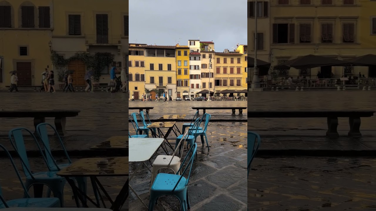 Piazza di Santa Croce on a rainy day. Florence. #florence #firenze #italy #travel