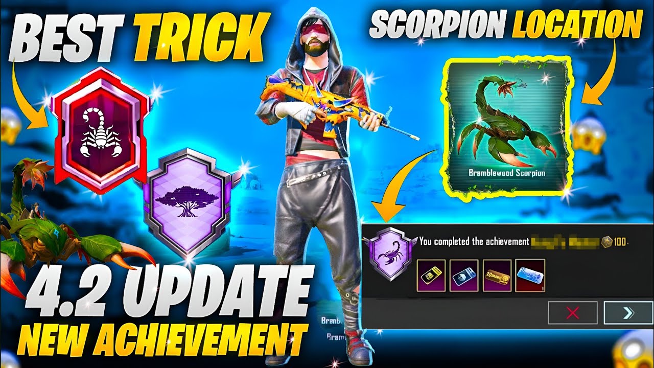 How To Complete (Purifications End) Achievements In 4.2 Update | SCORPION HORN LOCATION | PUBGM 