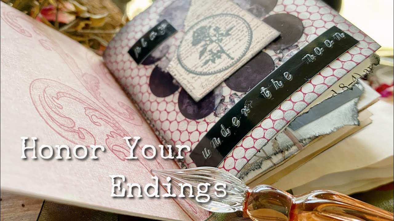ASMR 🖤 Art Journal with Me 🖤 Relaxing Sounds 🖤 Dark Moon