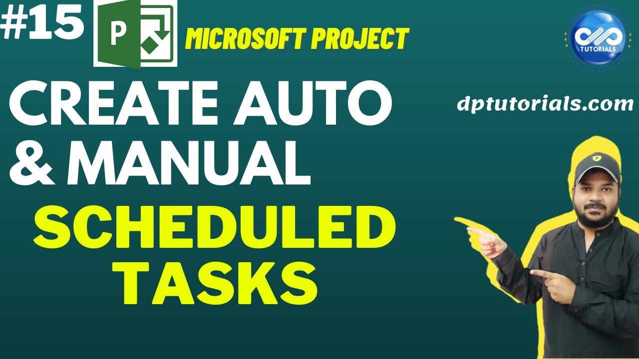Creating An Auto Scheduled Task And A Manual Scheduled Task In MS Project || MS Project Tutorials