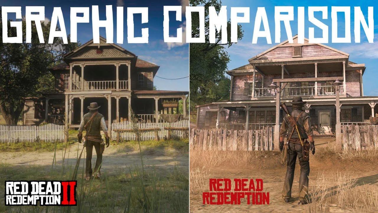 RDR2 Vs RDR1 Graphic Comparison | High Ultra High Quality Graphics 4K HDR PS5 Gameplay