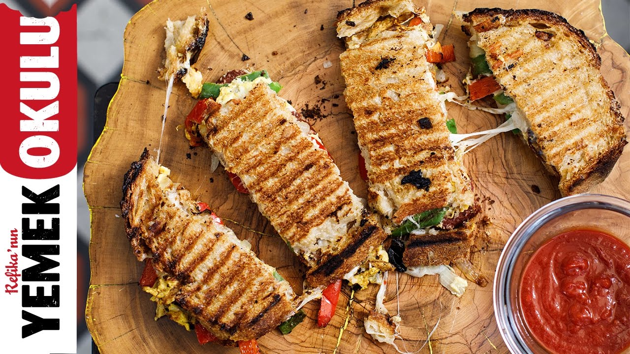 Salçalı, Sucuklu Tost Tarifi | 5 Dakikalık Yemekler