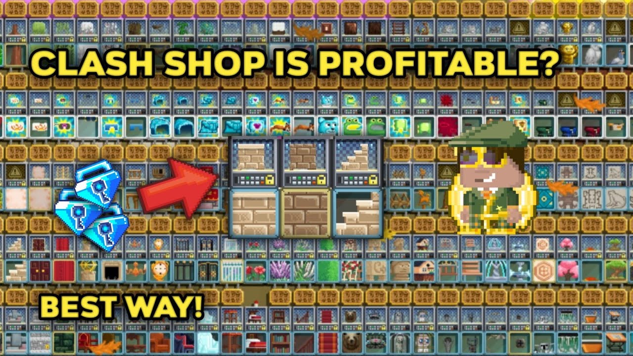 Best vending?(Clash shop best lazy profit?)| Growtopia