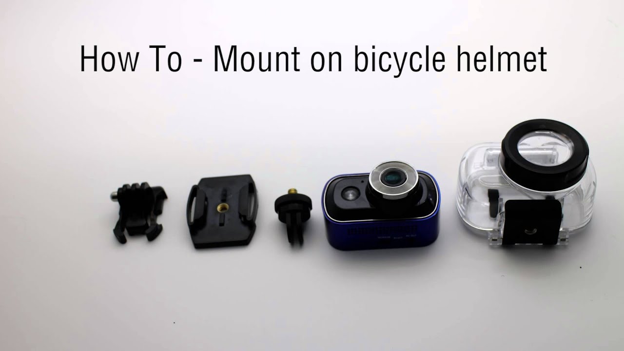Valore Action Camera Tutorial - How To Mount On Bicycle Helmet