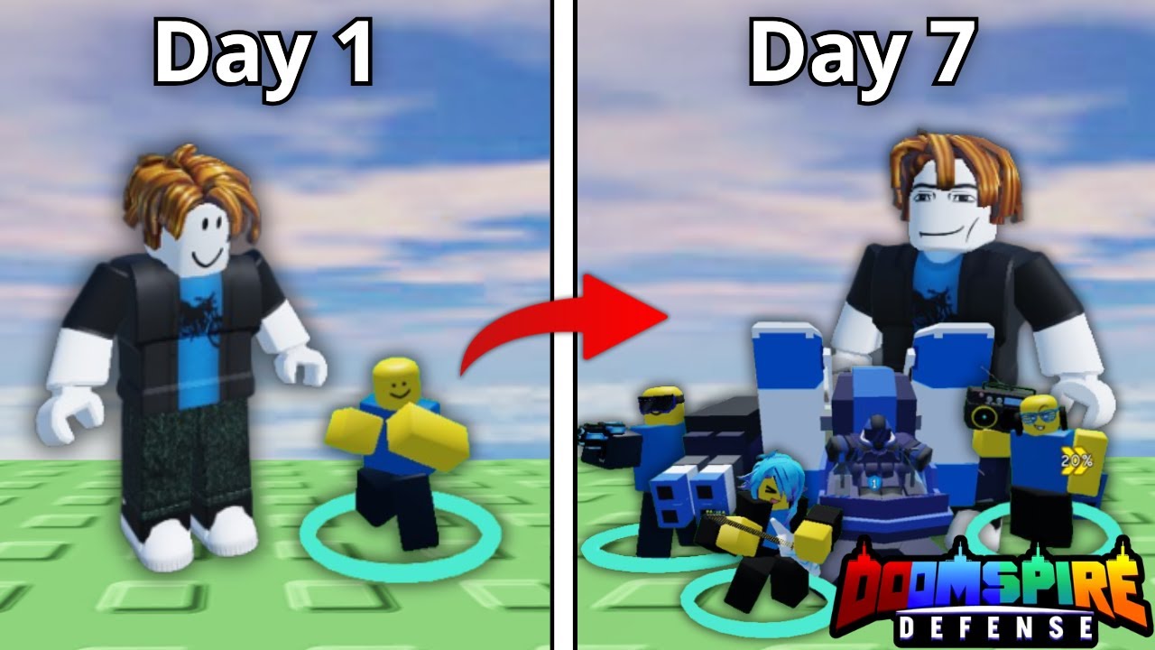Я провел неделю в Roblox Doomspire Defense