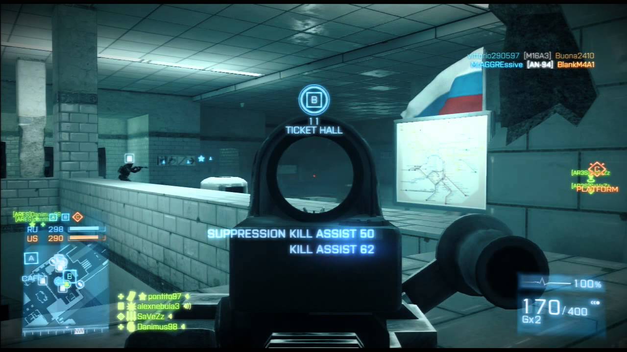 Battlefield 3 | Official Clan War | ARES vs AIG | Operation Metro RU Side