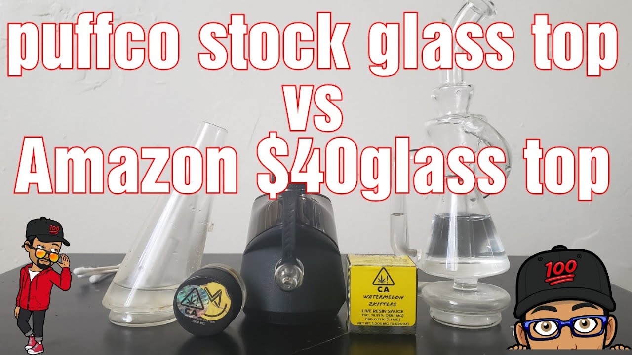 PuffCo Peak Stock Glass Top vs $40 Amazon Glass Top